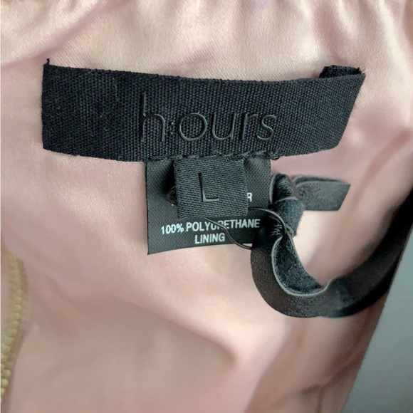 REVOLVE h:ours Mirabelle Blush Dress Nude Gloss Size L - Picture 5 of 5